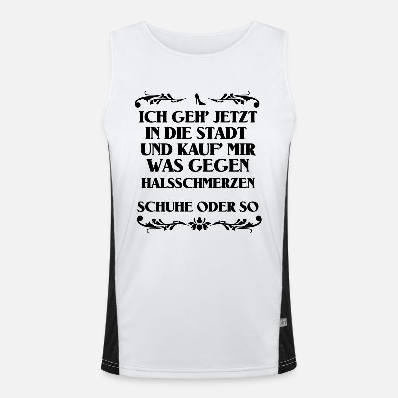 Schuhe oder so Funktionelles Kontrast-Tank Top für Männer 