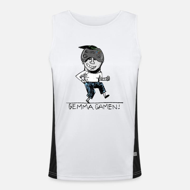 #spreadgaming Funktionelles Kontrast-Tank Top für Männer 