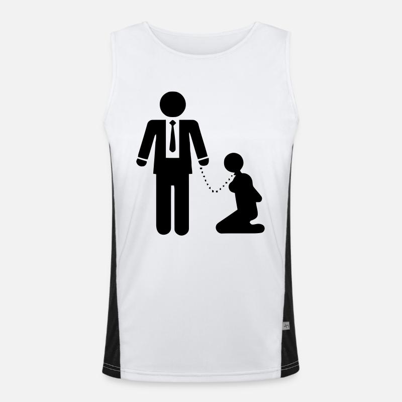 BDSM Master Funktionelles Kontrast-Tank Top für Männer 