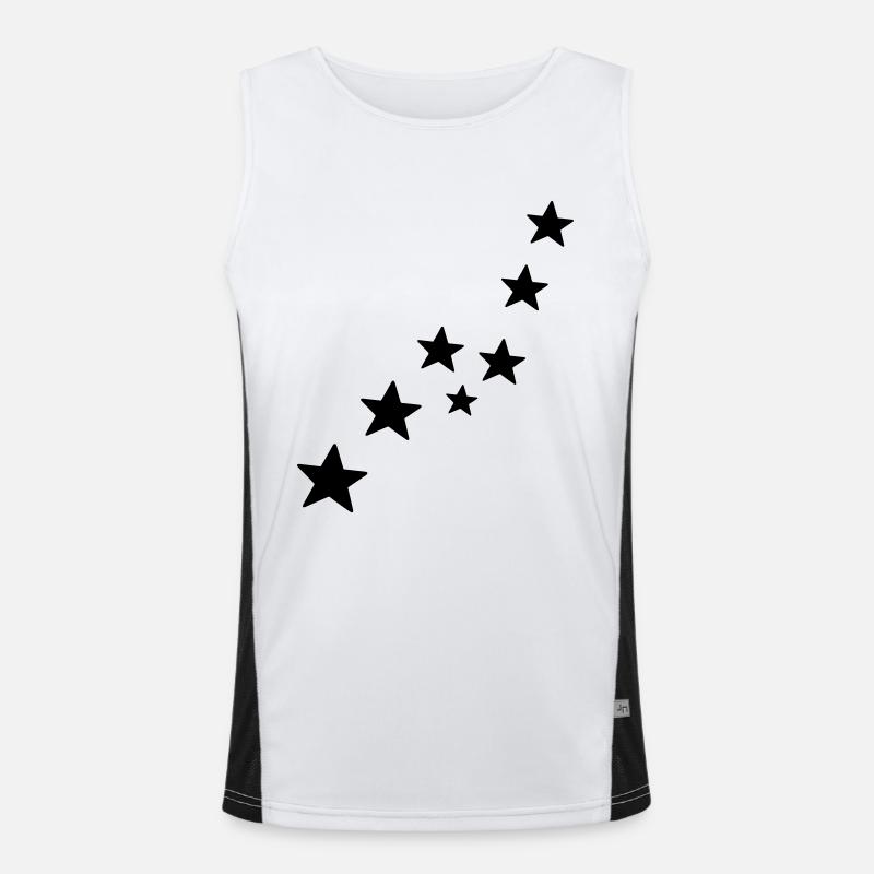 sterne Funktionelles Kontrast-Tank Top für Männer 