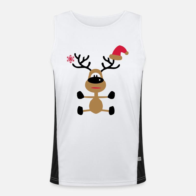 christmas Men's Functional Contrast Tank Top 