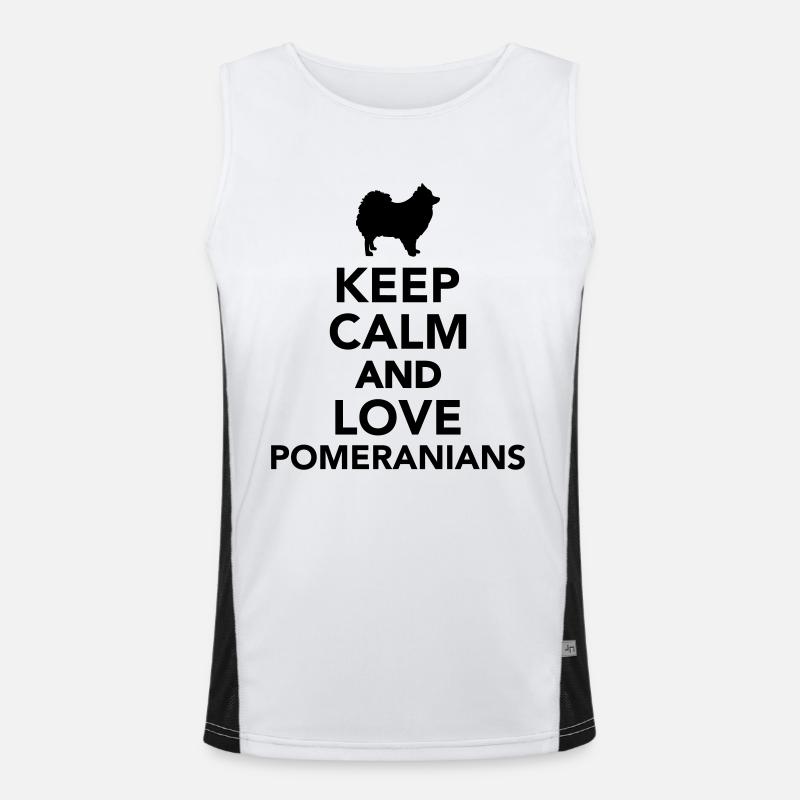 Spitz Funktionelles Kontrast-Tank Top für Männer 