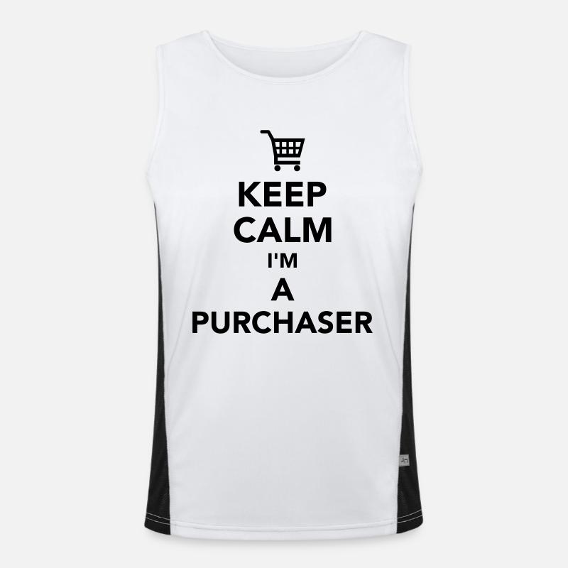 Einkäufer Funktionelles Kontrast-Tank Top für Männer 