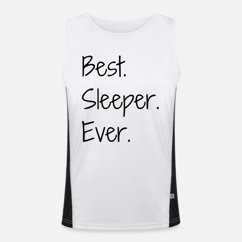 Sleeper Sleeping Schlaf Schläfer Dormir Dormeur Men's Functional Contrast Tank Top 