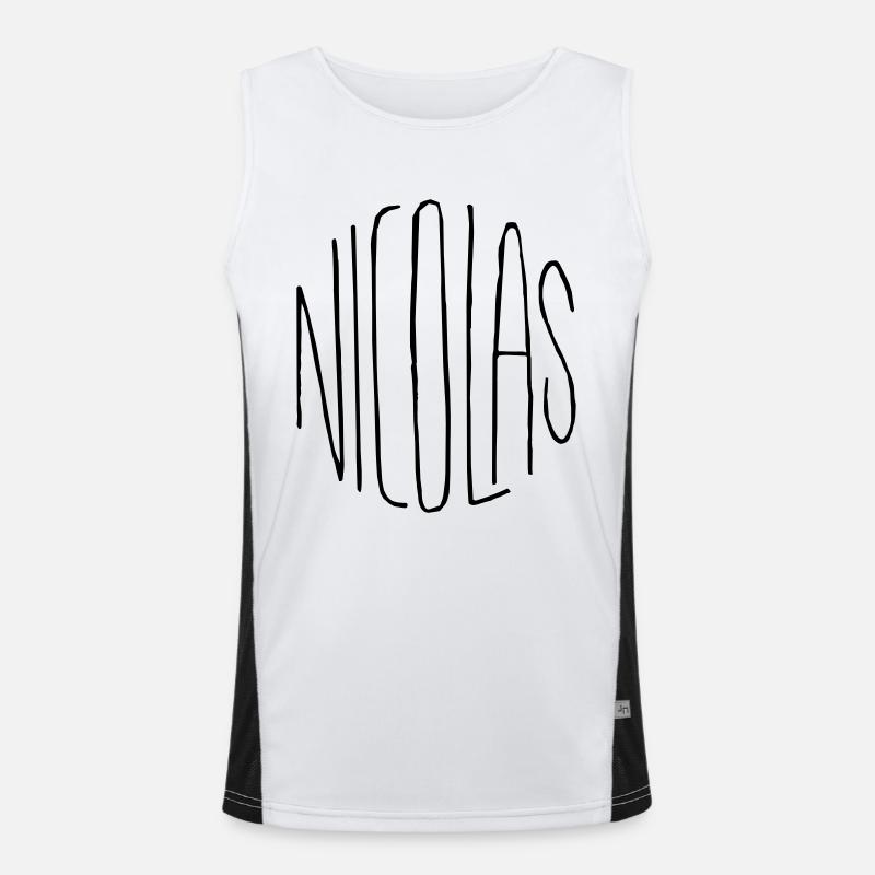 Nicolas Geschenk Funktionelles Kontrast-Tank Top für Männer 