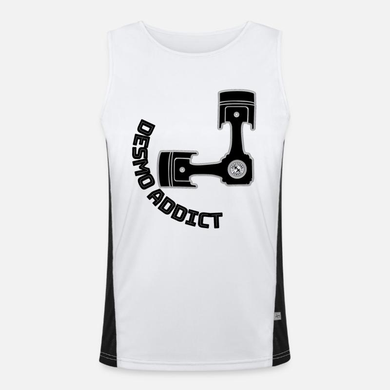 DesmoAddict - der Name ist Programm Funktionelles Kontrast-Tank Top für Männer 