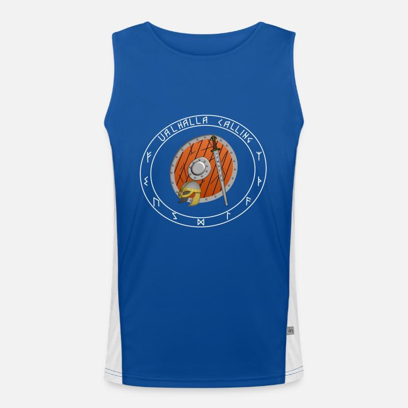Wikinger Valhalla Calling Funktionelles Kontrast-Tank Top für Männer 