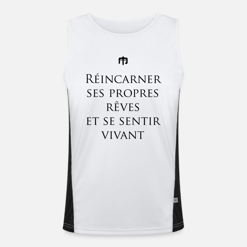 vivant wite Débardeur respirant contrasté Homme 