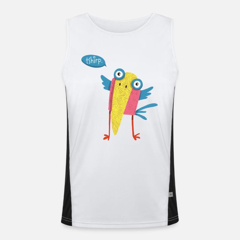Vogel Funktionelles Kontrast-Tank Top für Männer 