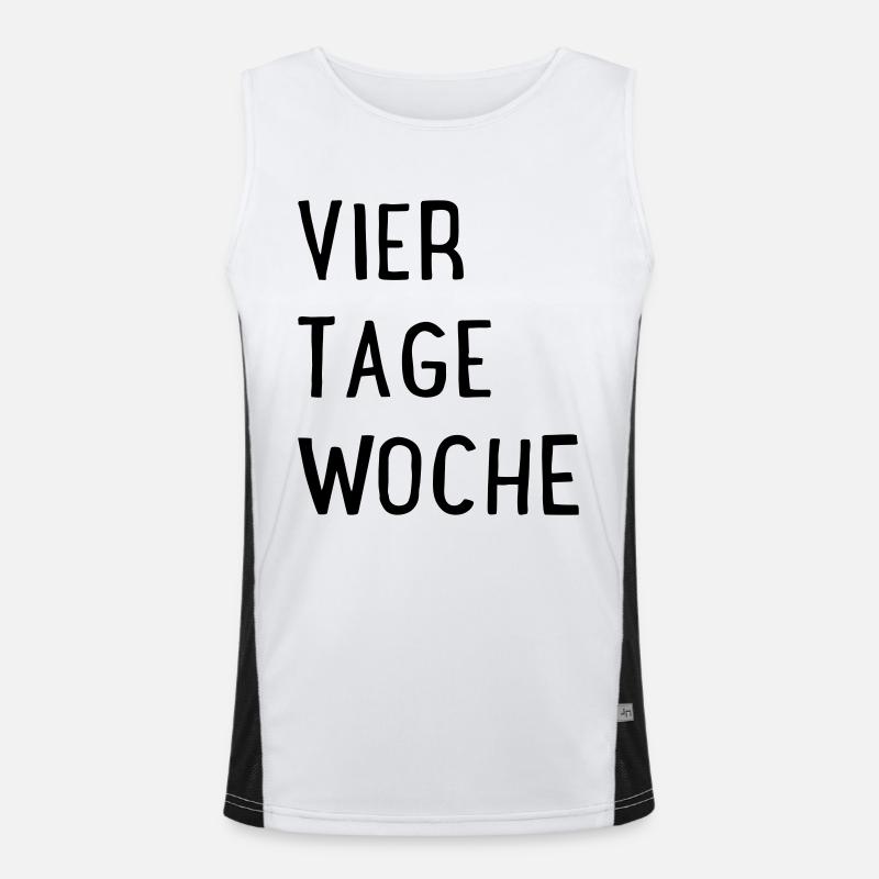 Vier Tage Woche Funktionelles Kontrast-Tank Top für Männer 