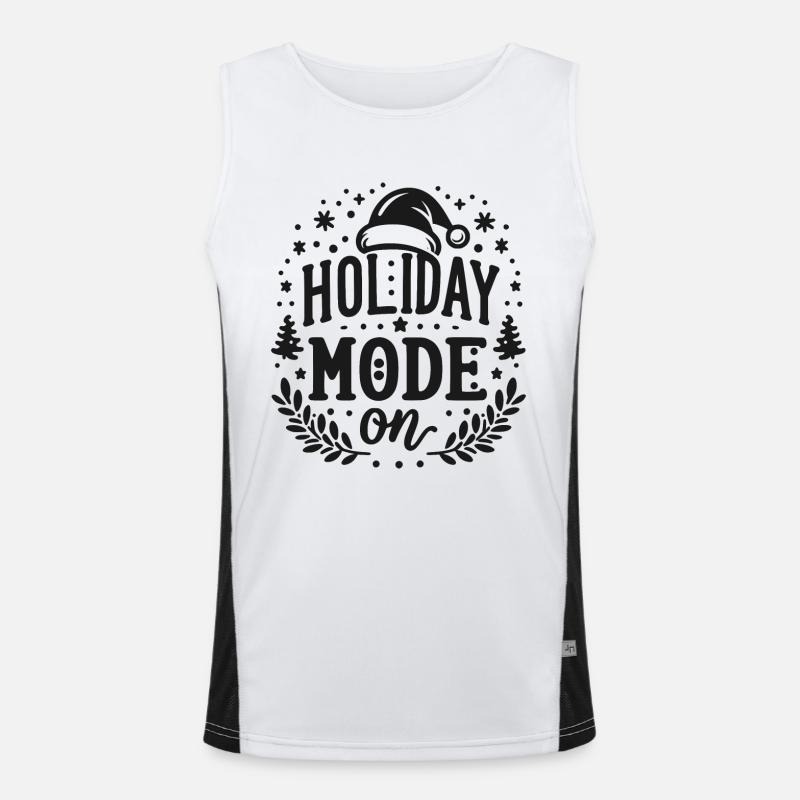 Mode vacances activé Débardeur respirant contrasté Homme 