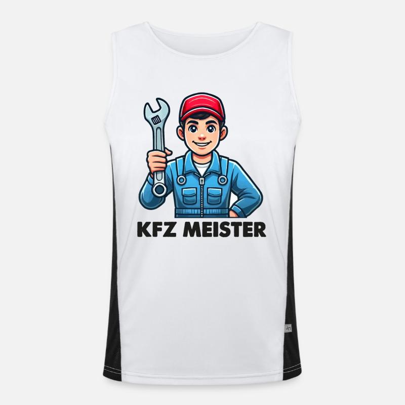 Master Mechanic Men's Functional Contrast Tank Top 