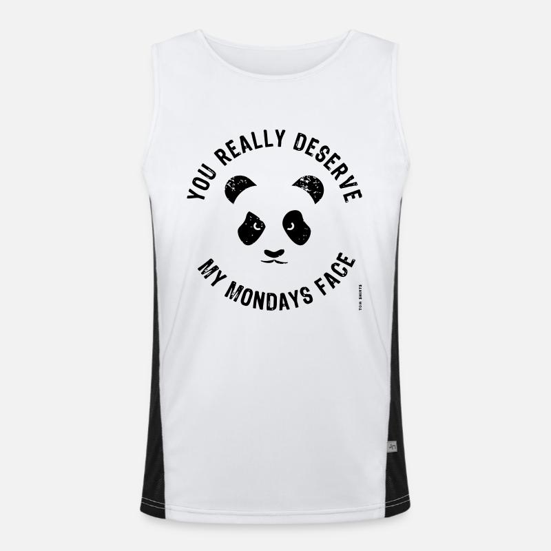 Mondays Face Funktionelles Kontrast-Tank Top für Männer 