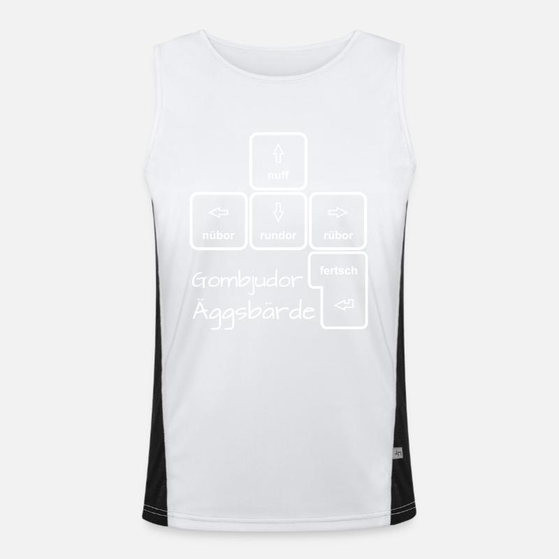 Computer Expert (Saxon Dialect Edition) Men's Functional Contrast Tank Top 