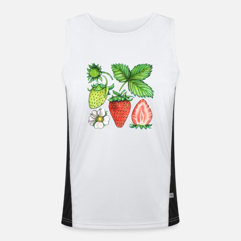 Fraises Débardeur respirant contrasté Homme 