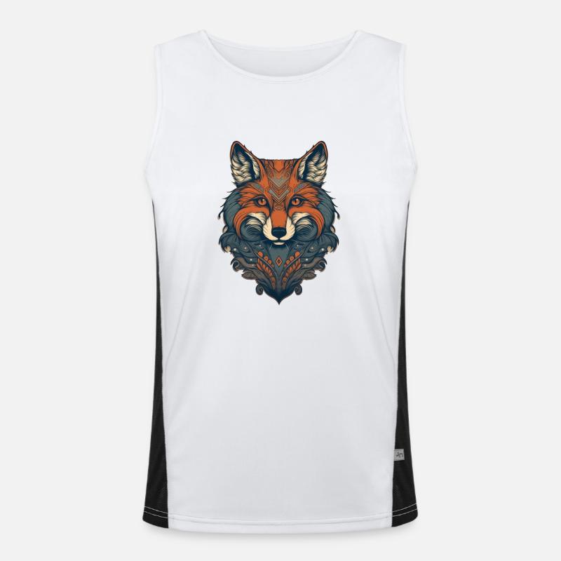 Fuchs Funktionelles Kontrast-Tank Top für Männer 