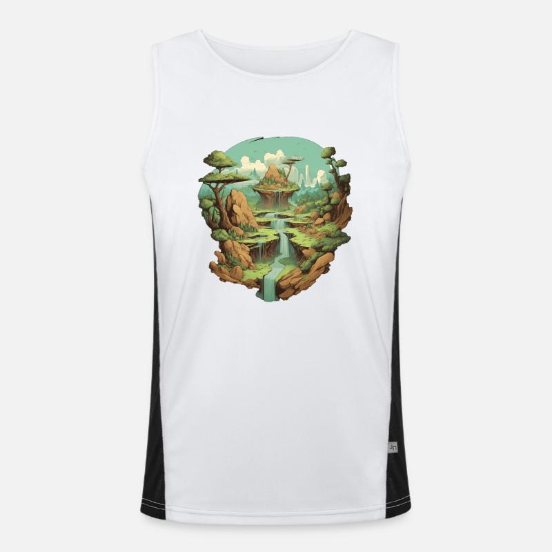 Landscape Men's Functional Contrast Tank Top 