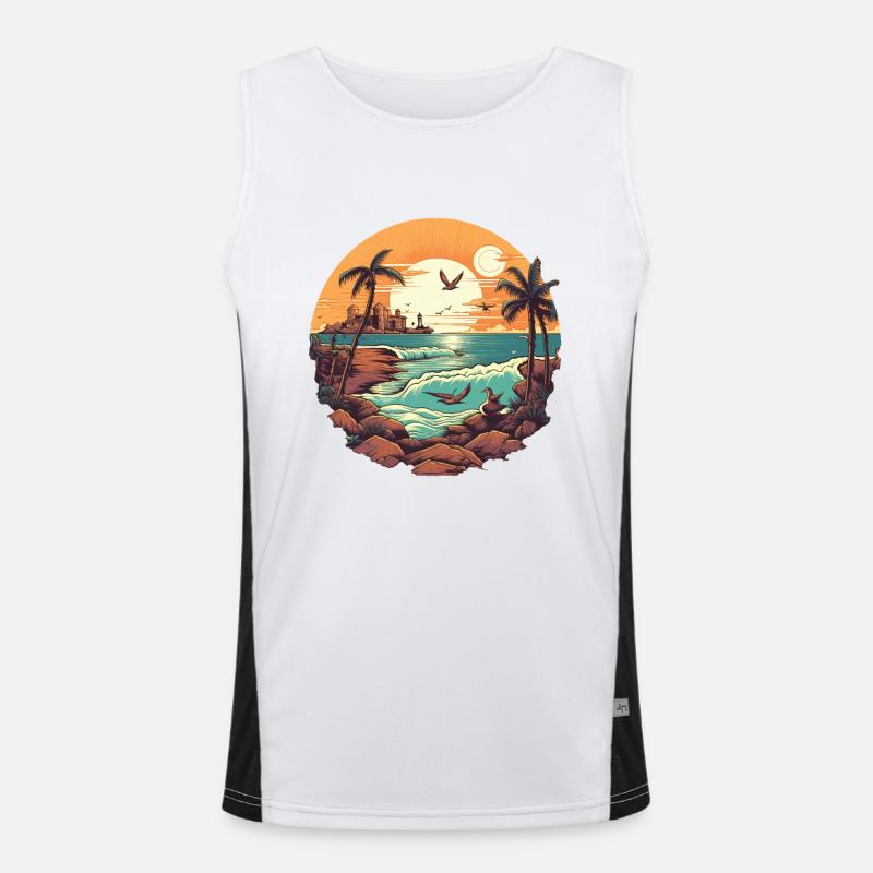 Plage Débardeur respirant contrasté Homme 