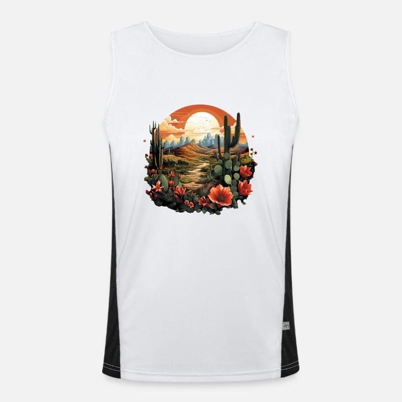 Cactus Men's Functional Contrast Tank Top 