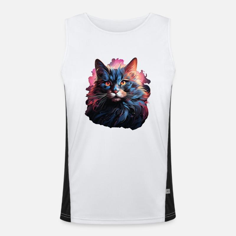 Chat Débardeur respirant contrasté Homme 