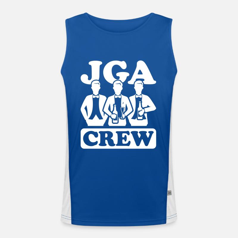 Bachelor Party Crew Men's Functional Contrast Tank Top 