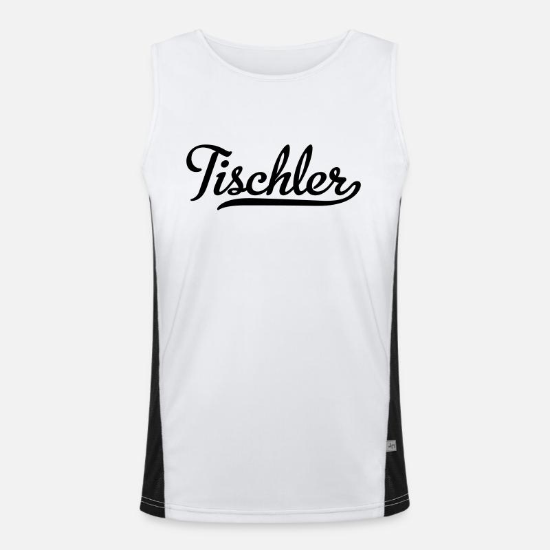 tischler Funktionelles Kontrast-Tank Top für Männer 