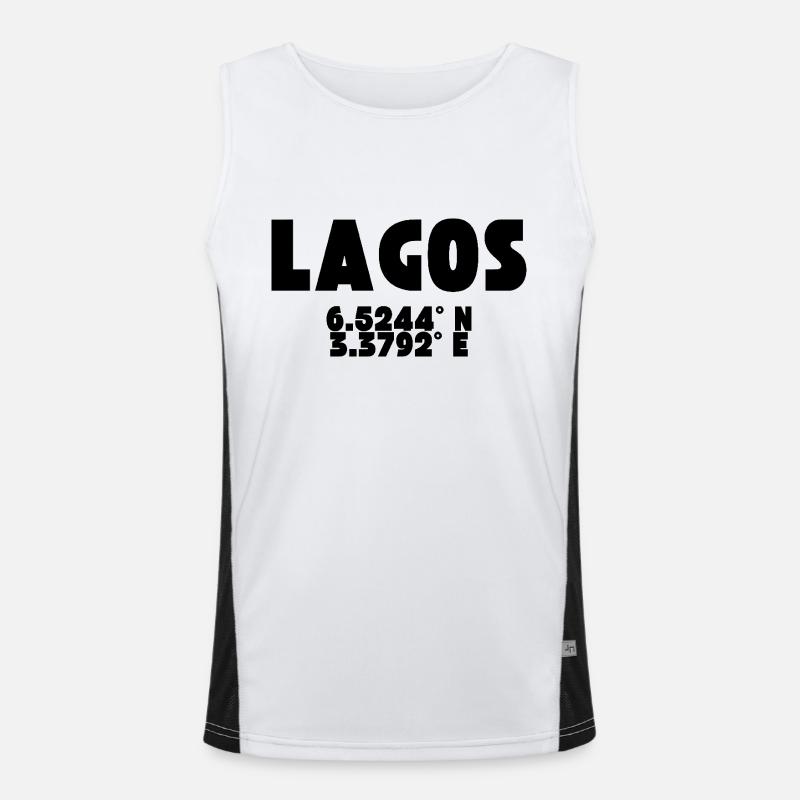 LAGOS - Design with coordinates Men's Functional Contrast Tank Top 