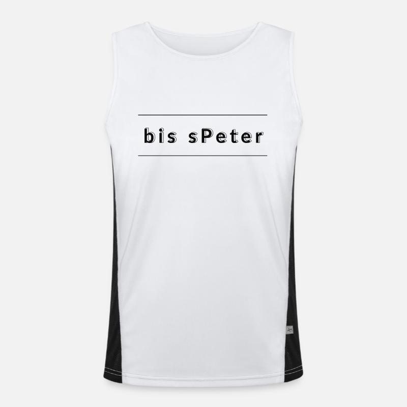 später Funktionelles Kontrast-Tank Top für Männer 