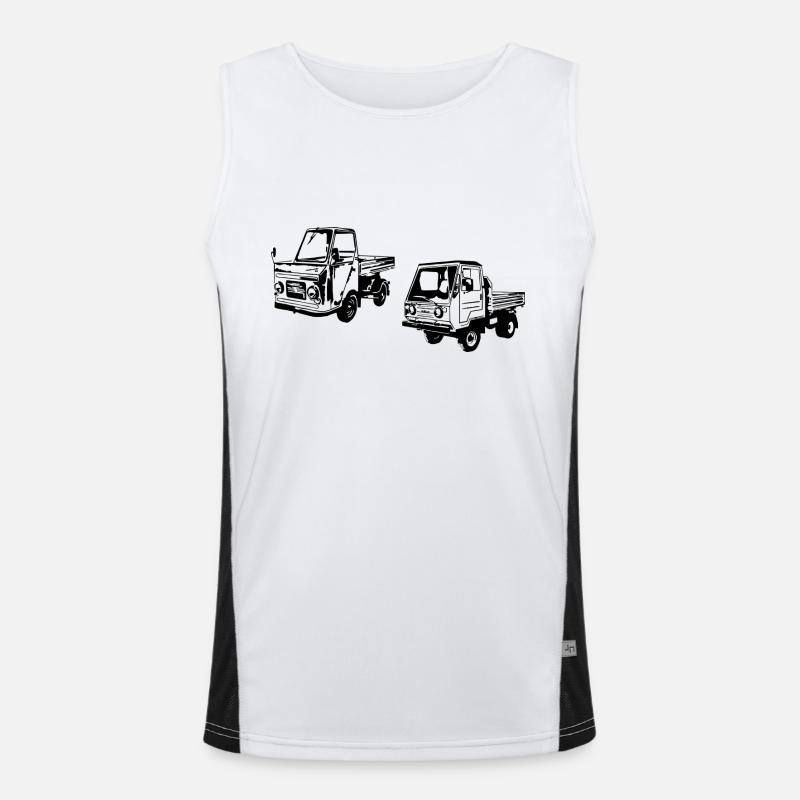 Multicar M22 M25 M26 Funktionelles Kontrast-Tank Top für Männer 