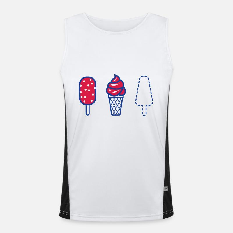 Sommer Funktionelles Kontrast-Tank Top für Männer 