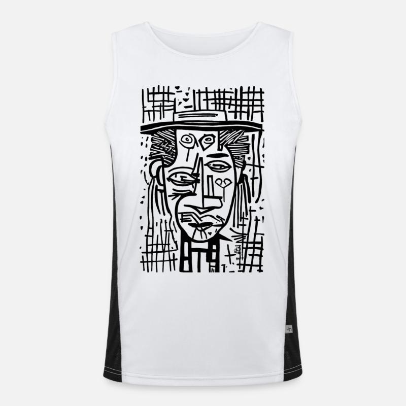 Visual Art LOVE Men's Functional Contrast Tank Top 