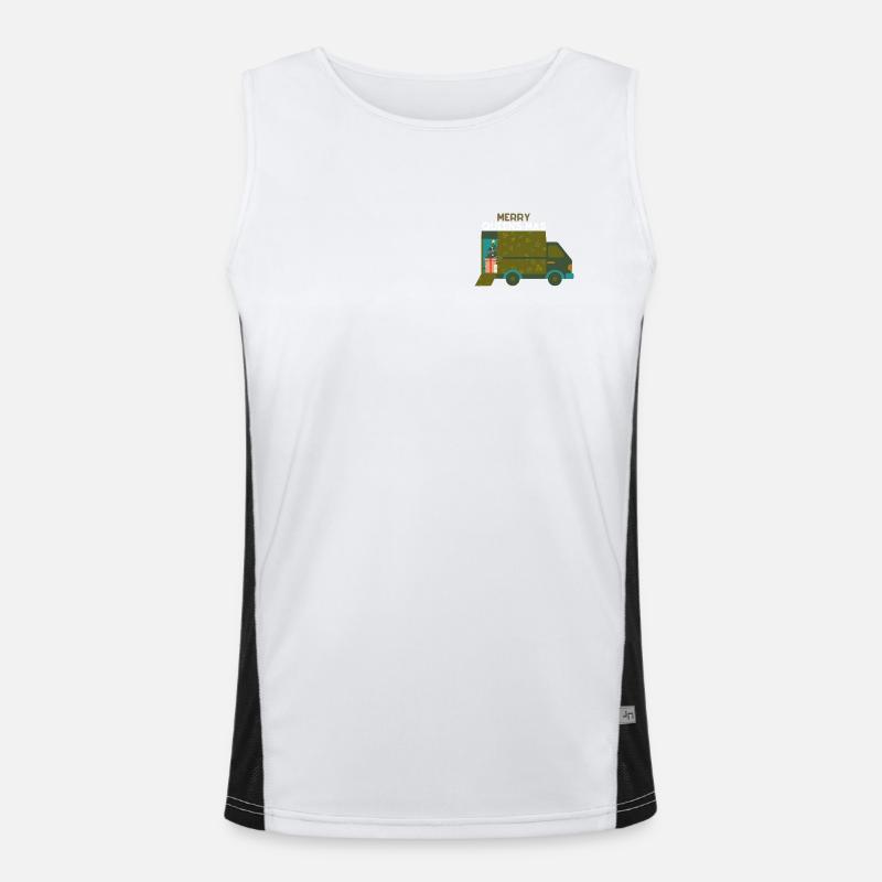 Queenslove Funktionelles Kontrast-Tank Top für Männer 