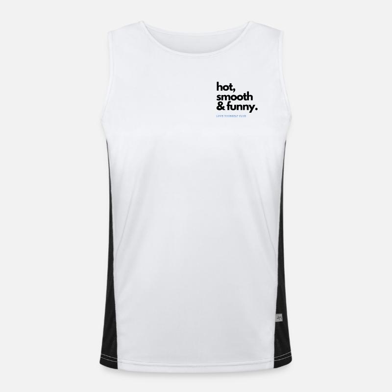 HOT SMOOTH & FUNNY Funktionelles Kontrast-Tank Top für Männer 