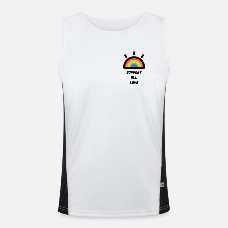 Support All Love Men's Functional Contrast Tank Top 