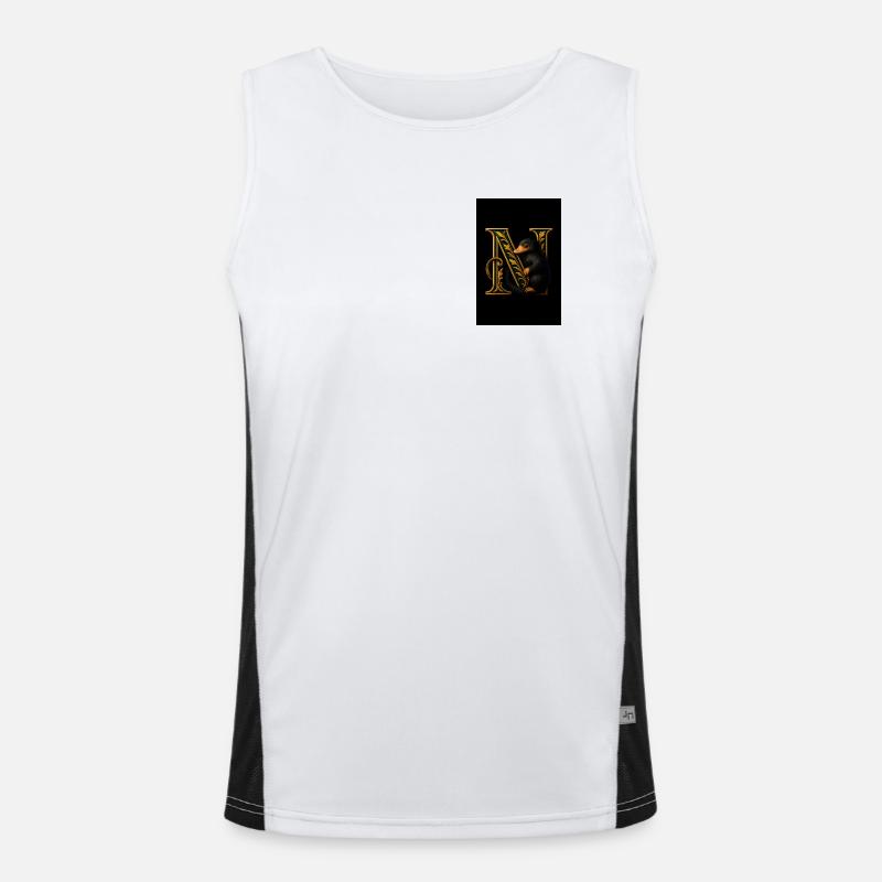 N – Magic ornament with mole Men's Functional Contrast Tank Top 