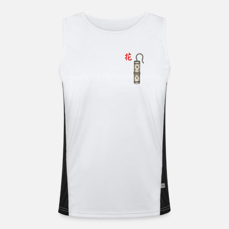 Firecracker Chinese Men's Functional Contrast Tank Top 