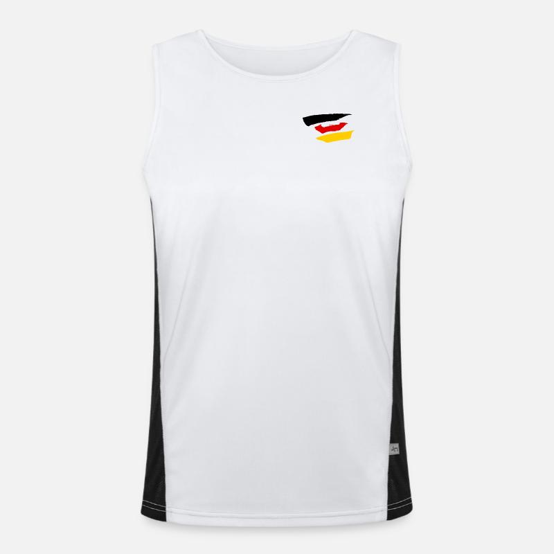 Style de drapeau allemand Débardeur respirant contrasté Homme 