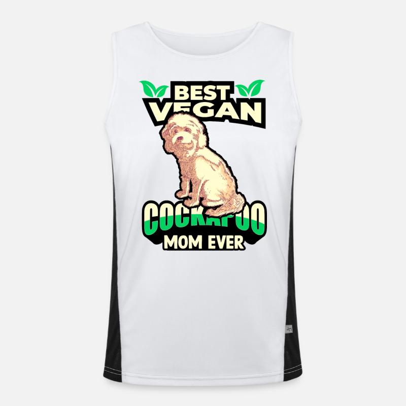 Cockapoo Funktionelles Kontrast-Tank Top für Männer 