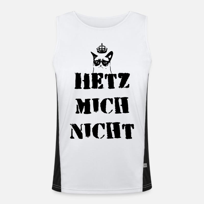 Hetz mich nit Funktionelles Kontrast-Tank Top für Männer 