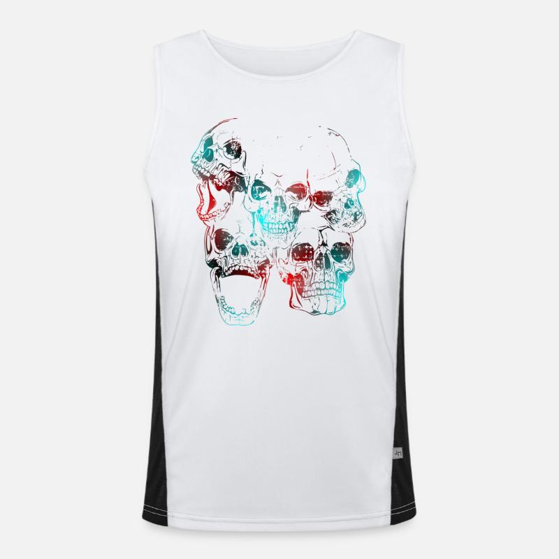 skull Men's Functional Contrast Tank Top 