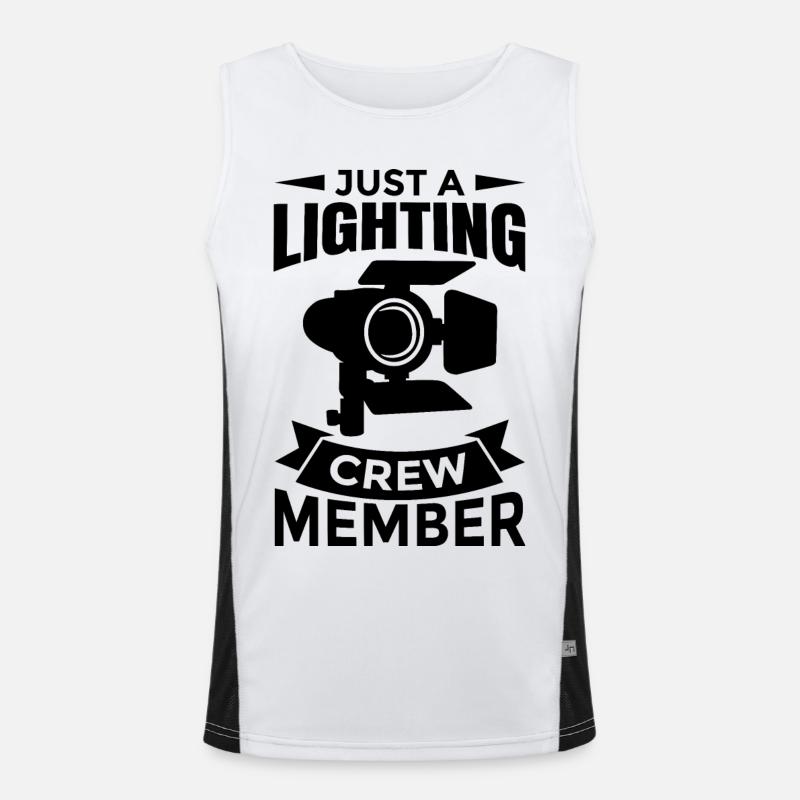 Lighting Direction Men's Functional Contrast Tank Top 