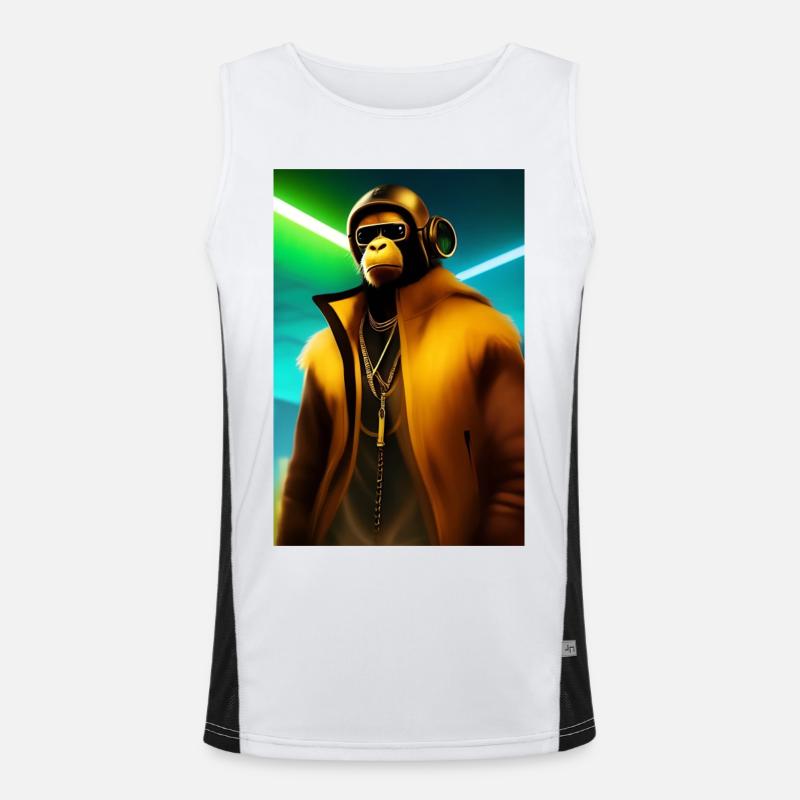 Cool monkey Men's Functional Contrast Tank Top 