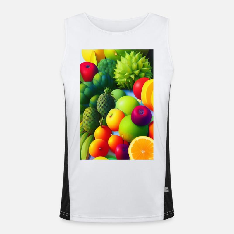 Früchte Funktionelles Kontrast-Tank Top für Männer 