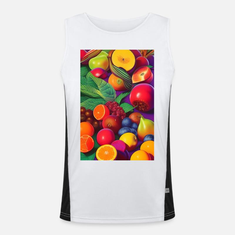 Früchte Funktionelles Kontrast-Tank Top für Männer 