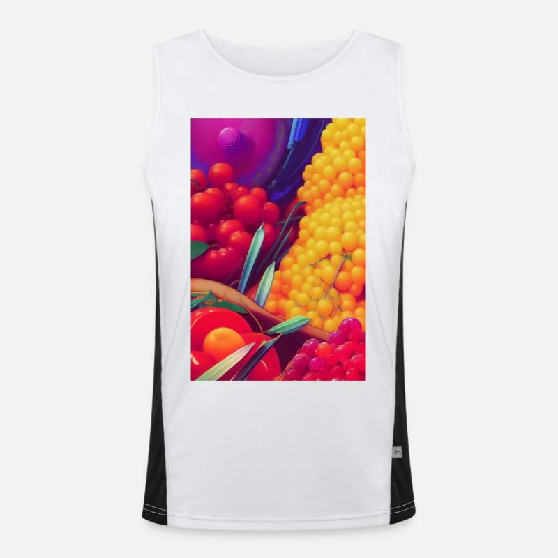 Früchte Funktionelles Kontrast-Tank Top für Männer 
