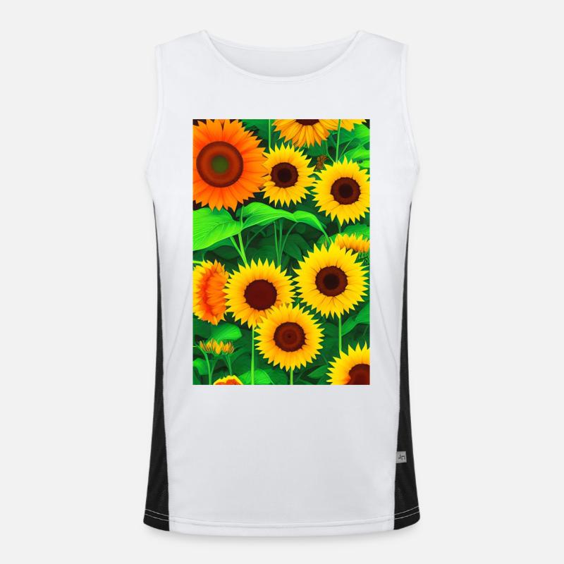 Sunflowers Men's Functional Contrast Tank Top 