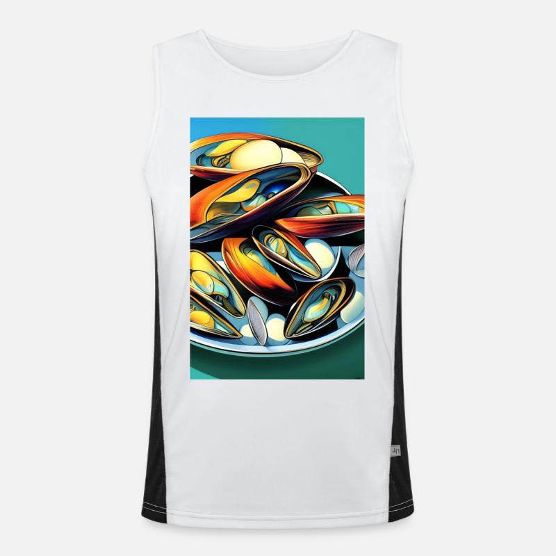 Muscheln Funktionelles Kontrast-Tank Top für Männer 