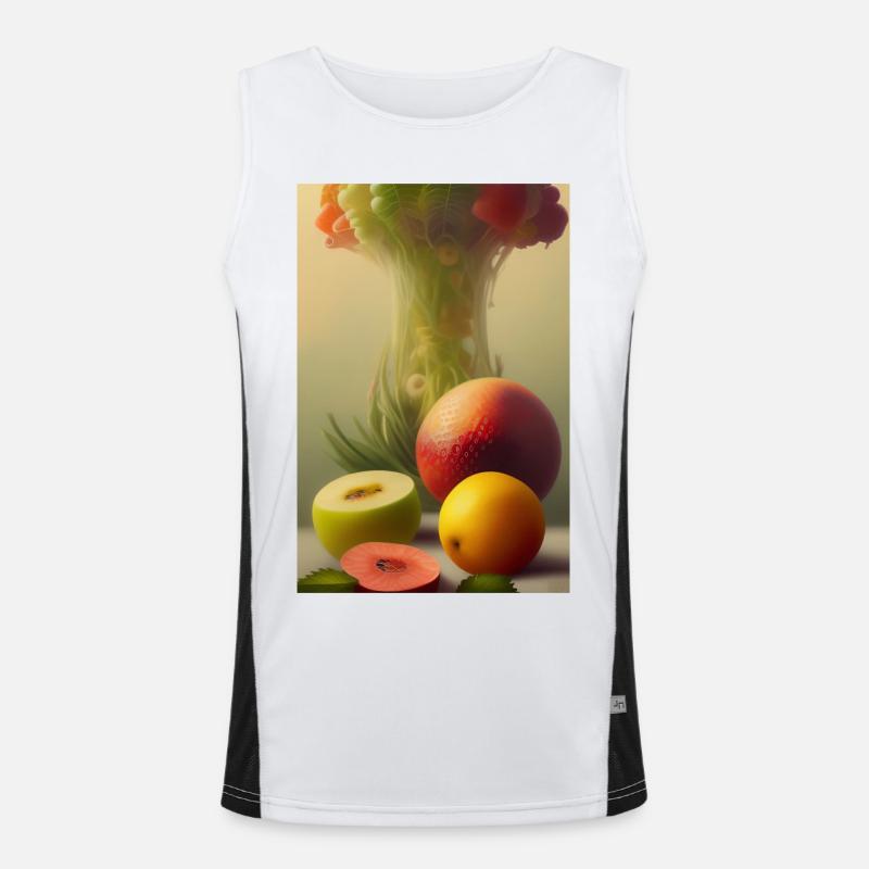 Fruit Men's Functional Contrast Tank Top 