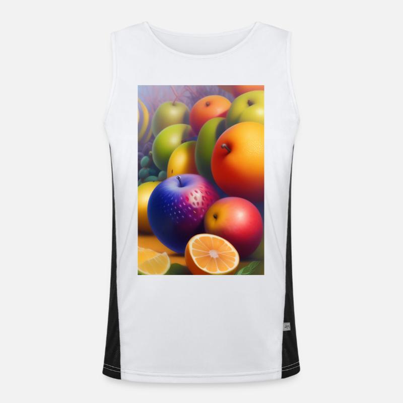 Früchte Funktionelles Kontrast-Tank Top für Männer 
