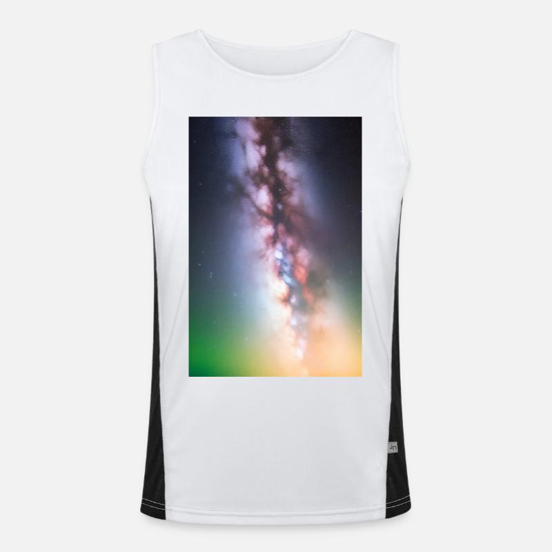 Space and planets Men's Functional Contrast Tank Top 